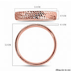 Royal Bali Collection - 9K Rose Gold Diamond Cut Band Ring_6252132_7