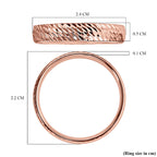 Royal Bali Collection - 9K Rose Gold Diamond Cut Band Ring_6252137_4