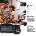 3 in 1 Mini Kitchen Solution (Toaster Oven - 9 Litre, Coffee Pot - 600 ML and Frying Pan)_6263456_2