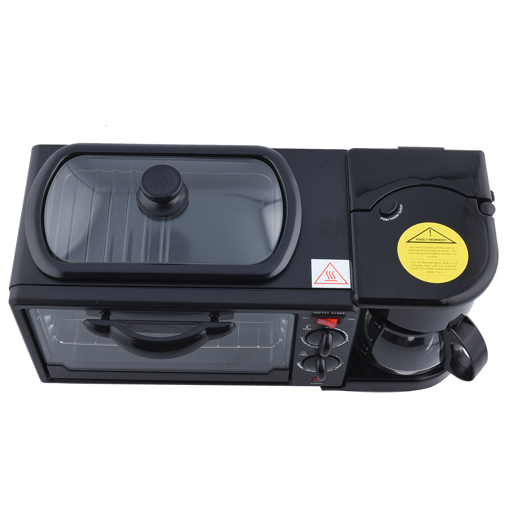 3 in 1 Mini Kitchen Solution (Toaster Oven - 9 Litre, Coffee Pot - 600 ML and Frying Pan)_6263456_4