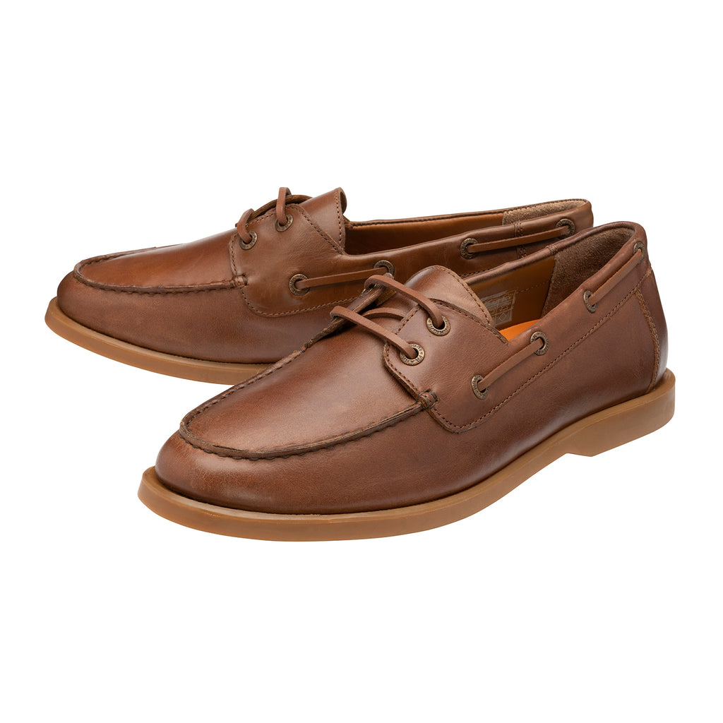 FRANK WRIGHT Keel Leather Boat Shoe (Size 9) - Tan_6276318