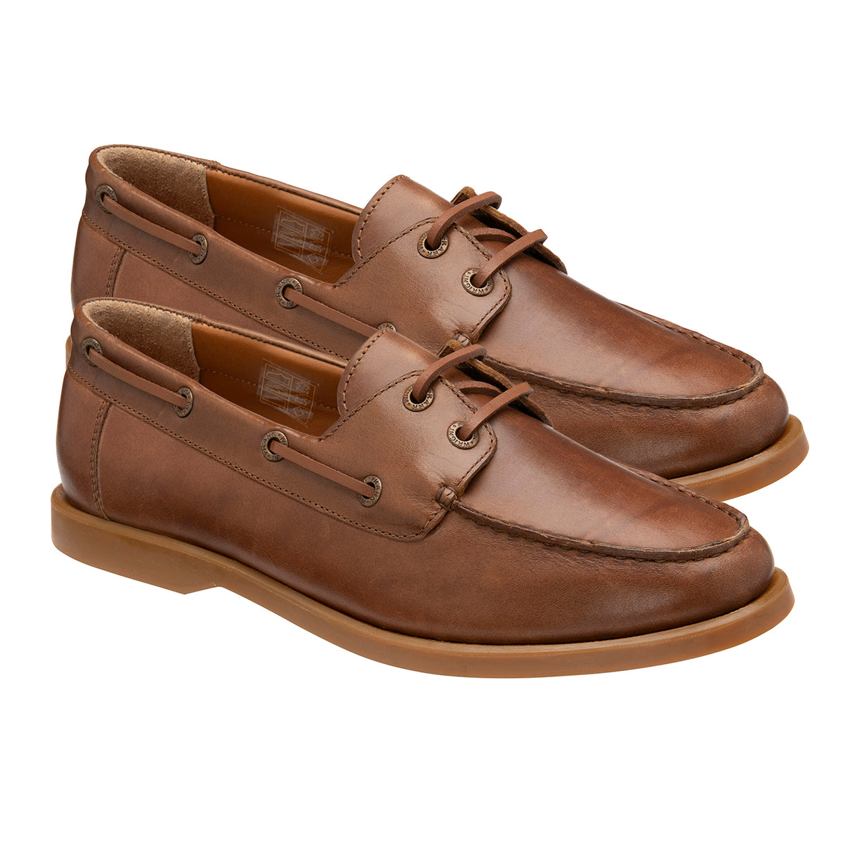FRANK WRIGHT Keel Leather Boat Shoe - Tan V32604781 1