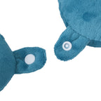 Stylish and Comfortable Memory Foam Ergonomic Neck Pillow with Snap Closure (Size:30 Cm) - Teal_6277069_6