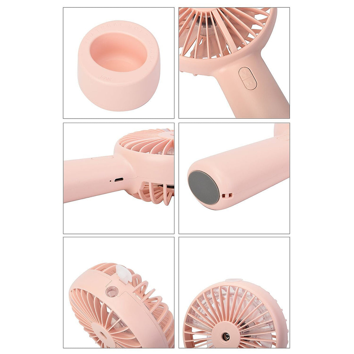 Air Cooling Fan with Mist Spray - Pink 6291149 8