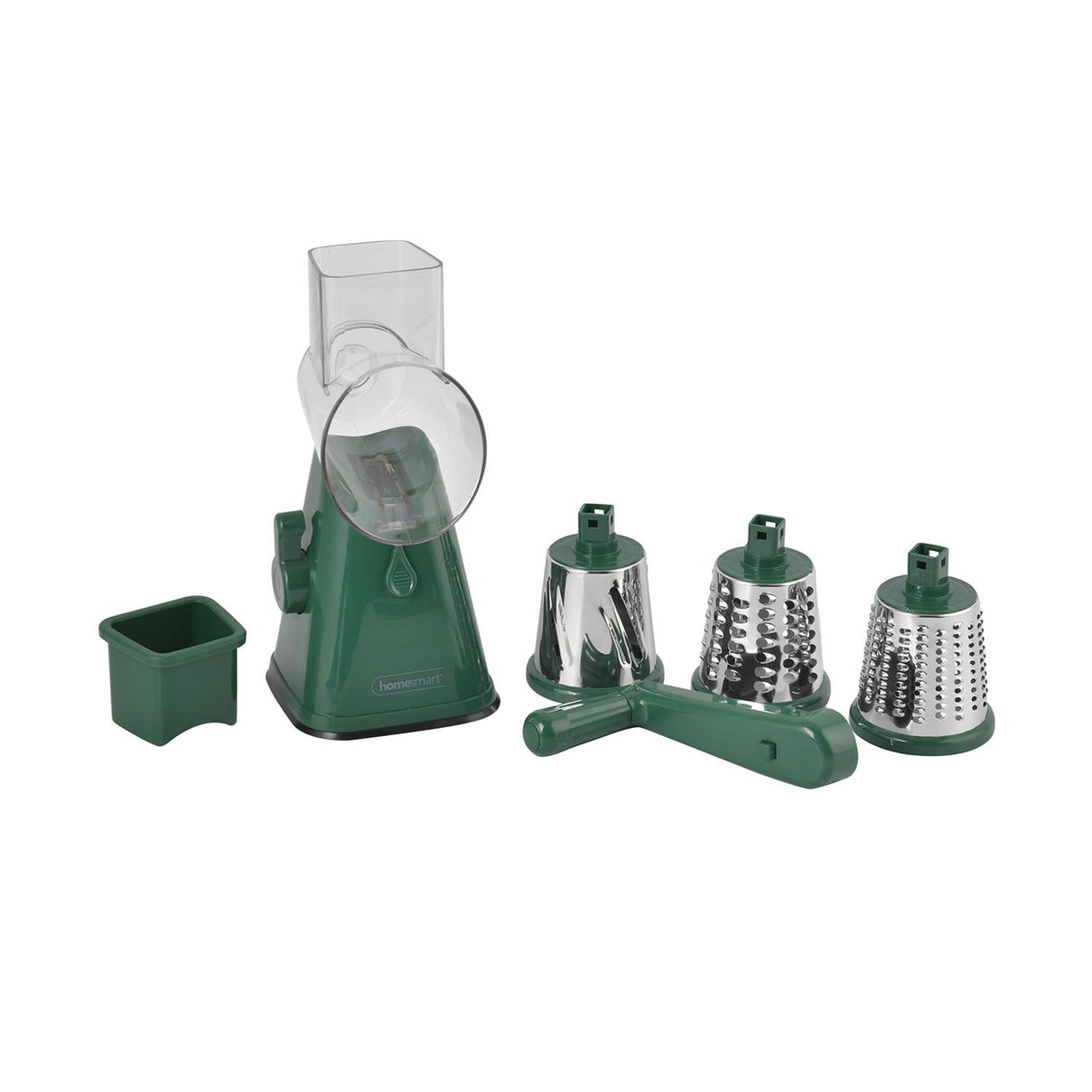3-in-1 Easyway Rotary Cheese Grater, Vegetable and Fruit Slicer - Green 6296740 0