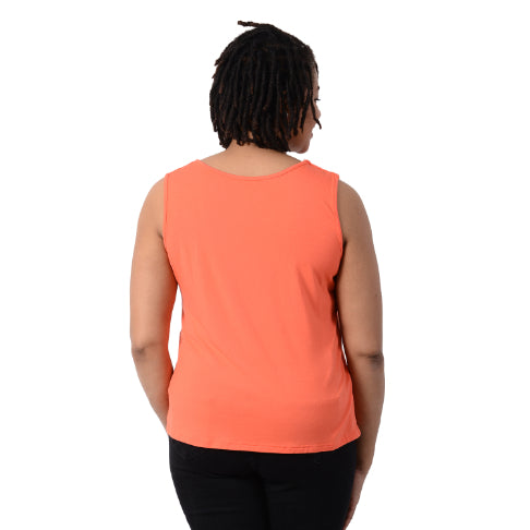 2 Piece Set - Matching Cardigan and Tank Top (Size L,16-18) - Orange_6297693_4