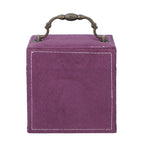3 Layer Velvet Jewellery Box with Mirror Inside and Lock (Size 12 Cm) - Purple_6298113_2