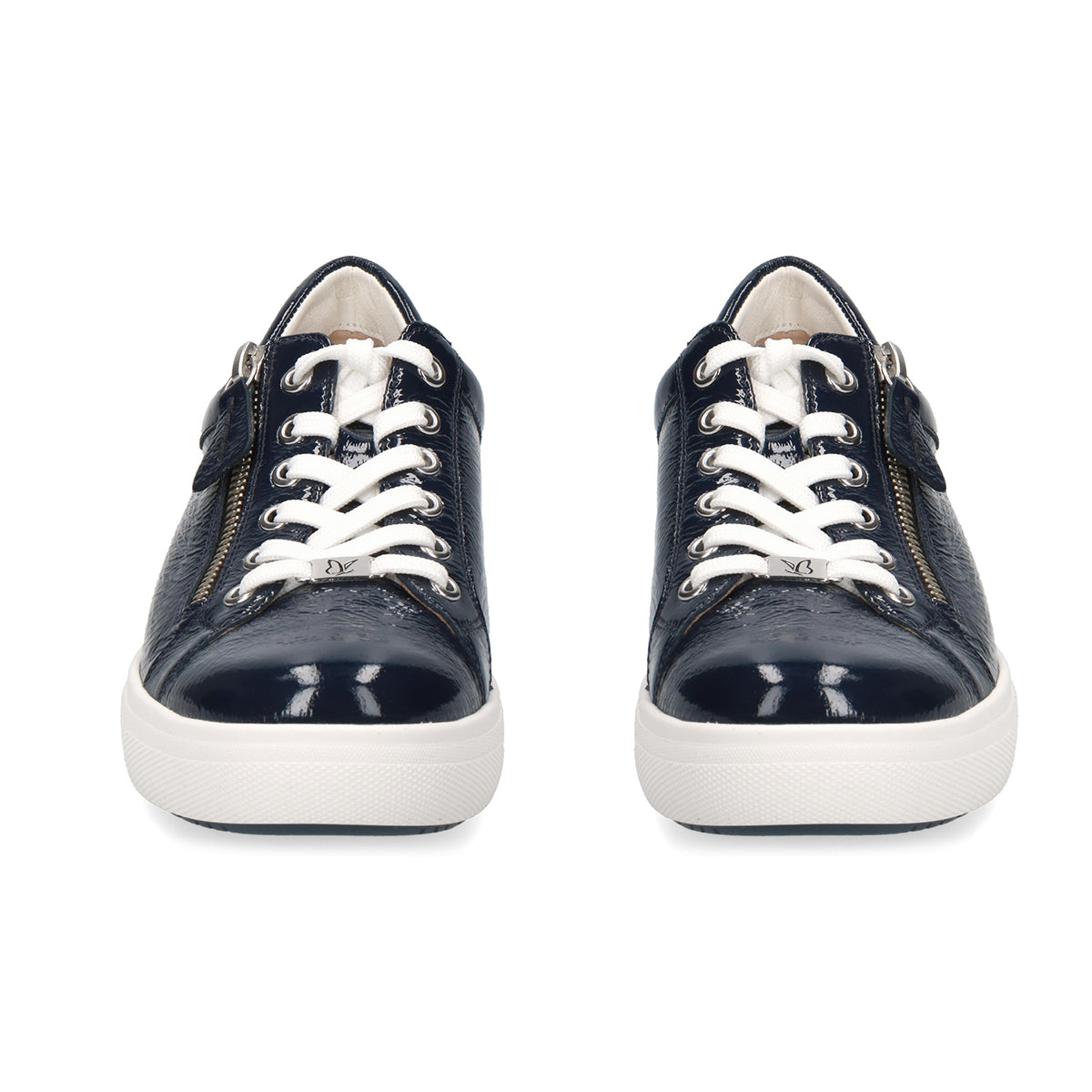 Caprice Leather Zipper Detailing Low-top Sneakers Navy Blue 6306302 0