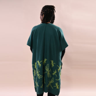 TAMSY Dragonfly Embroidered Women's Kimono  Black 6306701 1