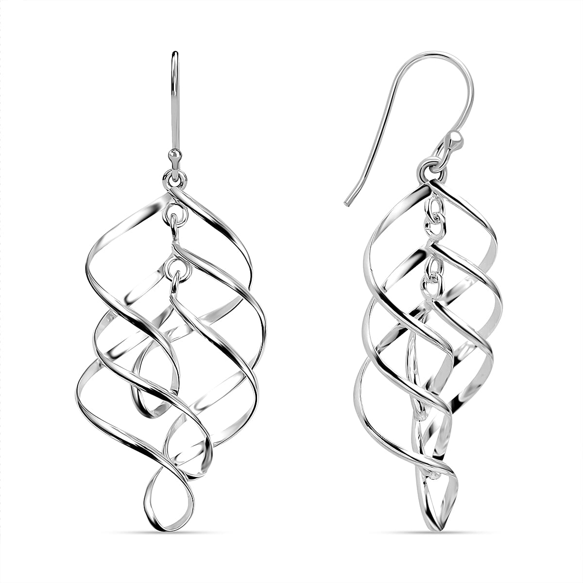 Sterling Silver Dangle Hook Earrings 6319188 0