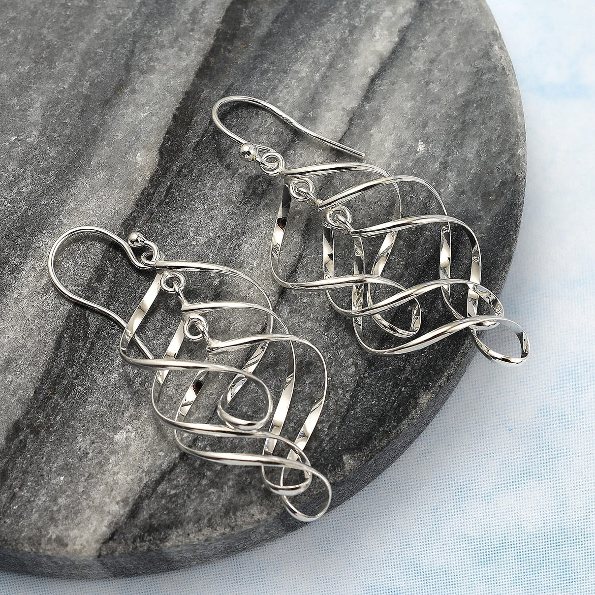 Sterling Silver Dangle Hook Earrings 6319188 1