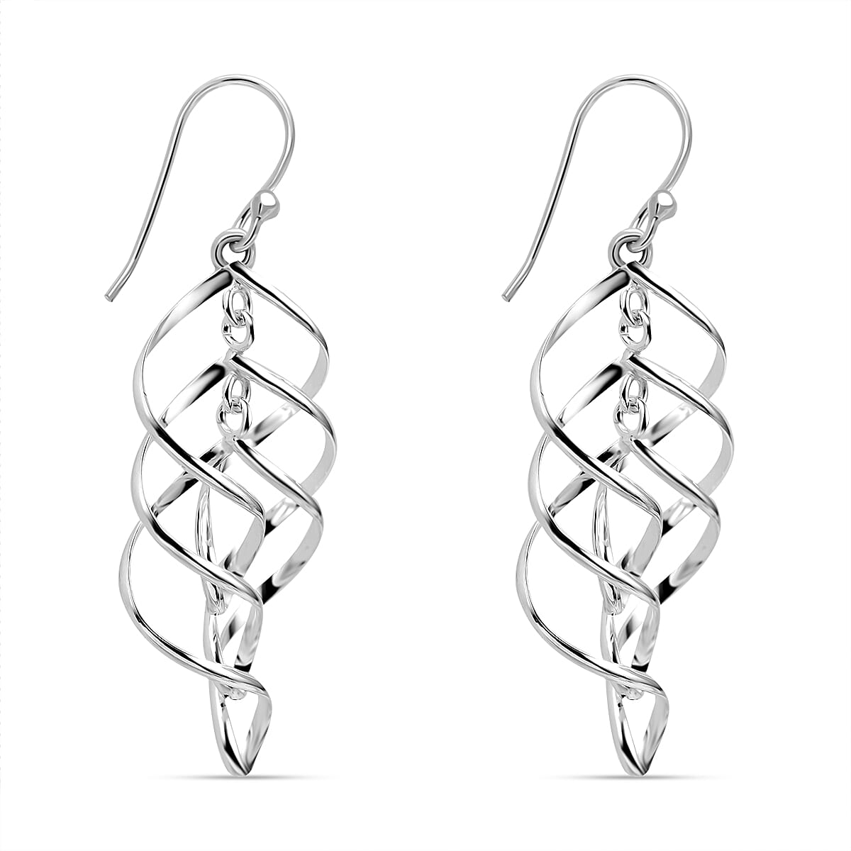Sterling Silver Dangle Hook Earrings 6319188 3