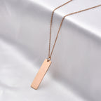Personalized Dog Tag Chain (Size - 20) in Rose Gold Tone_6342220_2