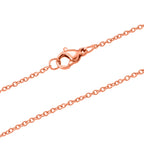 Personalized Dog Tag Chain (Size - 20) in Rose Gold Tone_6342220_4