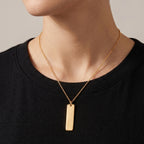 Personalized Dog Tag Chain (Size - 20) in Yellow Gold Tone_6342221_1