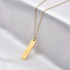 Personalized Dog Tag Chain (Size - 20) in Yellow Gold Tone_6342221_2