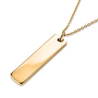 Personalized Dog Tag Chain (Size - 20) in Yellow Gold Tone_6342221_3