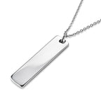 Personalized Dog Tag Chain (Size - 20) in Silver Tone_6342222_3