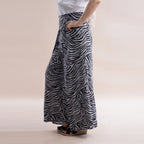 JOVIE Miss Collection 100%Viscose Zebra Pattern Trousers (Size M/L, 8-16) - Grey & Black_6342674_2