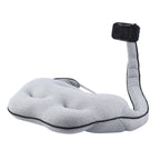 Multi Function Back Support Cushion with Mobile Phone Holder (Size 33x50Cm) - Grey_6343976_3