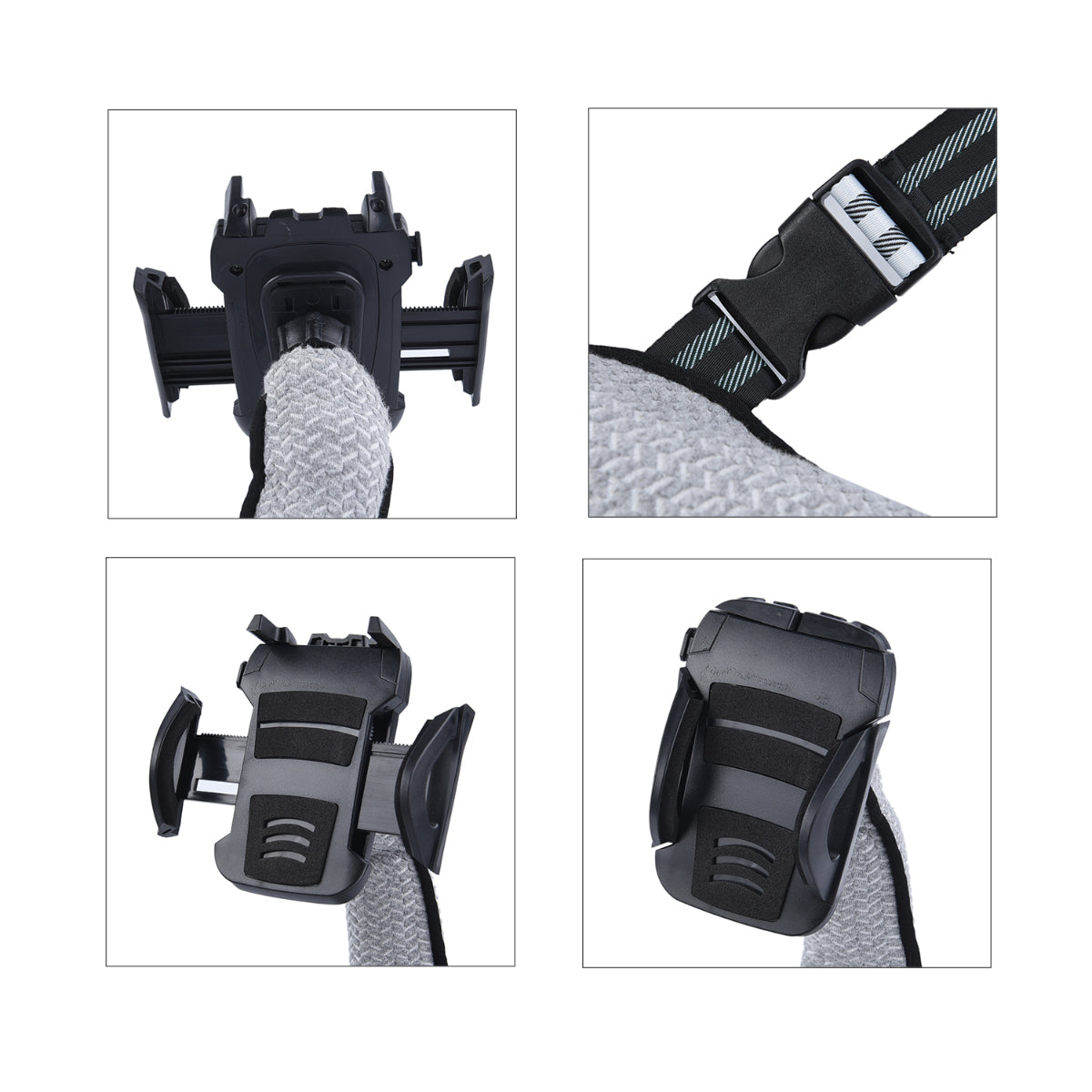 Multi-Function Back Support Cushion with Mobile Phone Holder - Grey V32737721 6