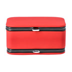 2 in 1 - Six Piece Manicure Set and Travel Jewellery Organiser with Inside Mirror (Size 12x6x6cm) - Red_6841649_1