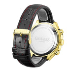GAMAGES OF LONDON Limited Edition Hand Assembled Opulence Automatic Movement Red Dial Water Resistant Watch with Black Leather Strap_6851191_2