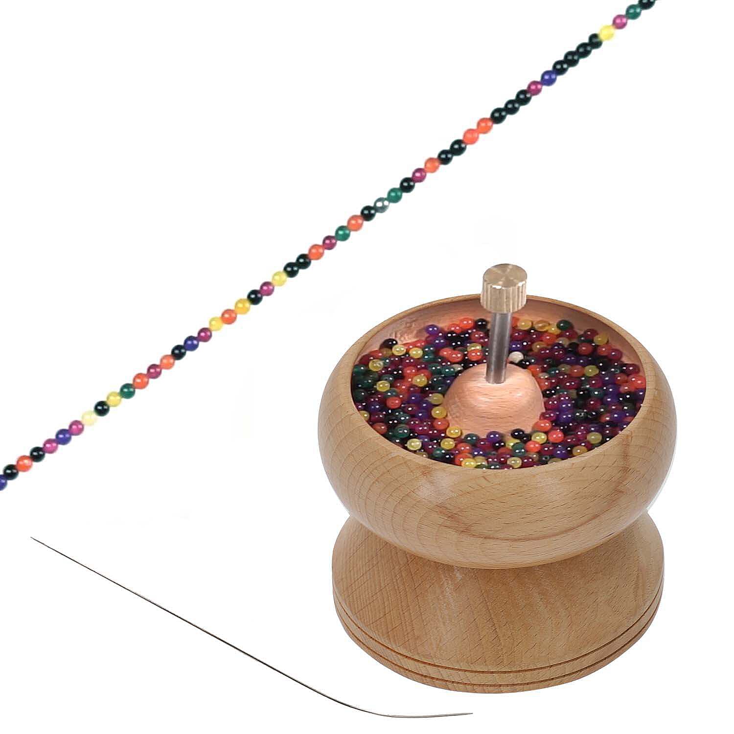 Pine Wood Gem Workshop Bead Spinner with Stainless steel Needles 6859734 6
