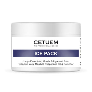 Cetuem Relief Duo - Ice Pack for Pain Relief Muscle aches and Joint Discomfort caused by Minor Backaches, Tendinitis, and Overuse of Muscles
