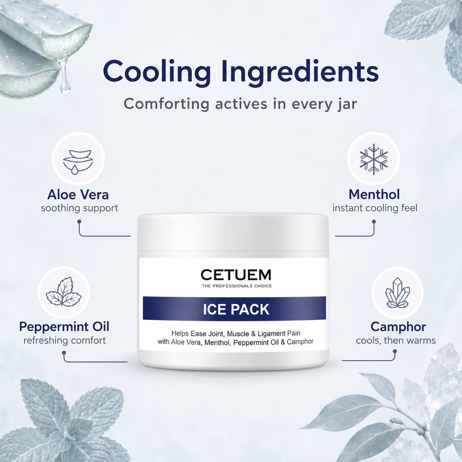 Cetuem Reusable Ice Pack for Pain Relief Muscles, Joints and Tendinitis 6860824 3
