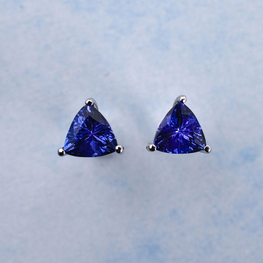 950 Platinum  Tanzanite  Earring 1.00 ct,  Platinum Wt. 1.77 Gms  1.000  Ct. 6883357 1