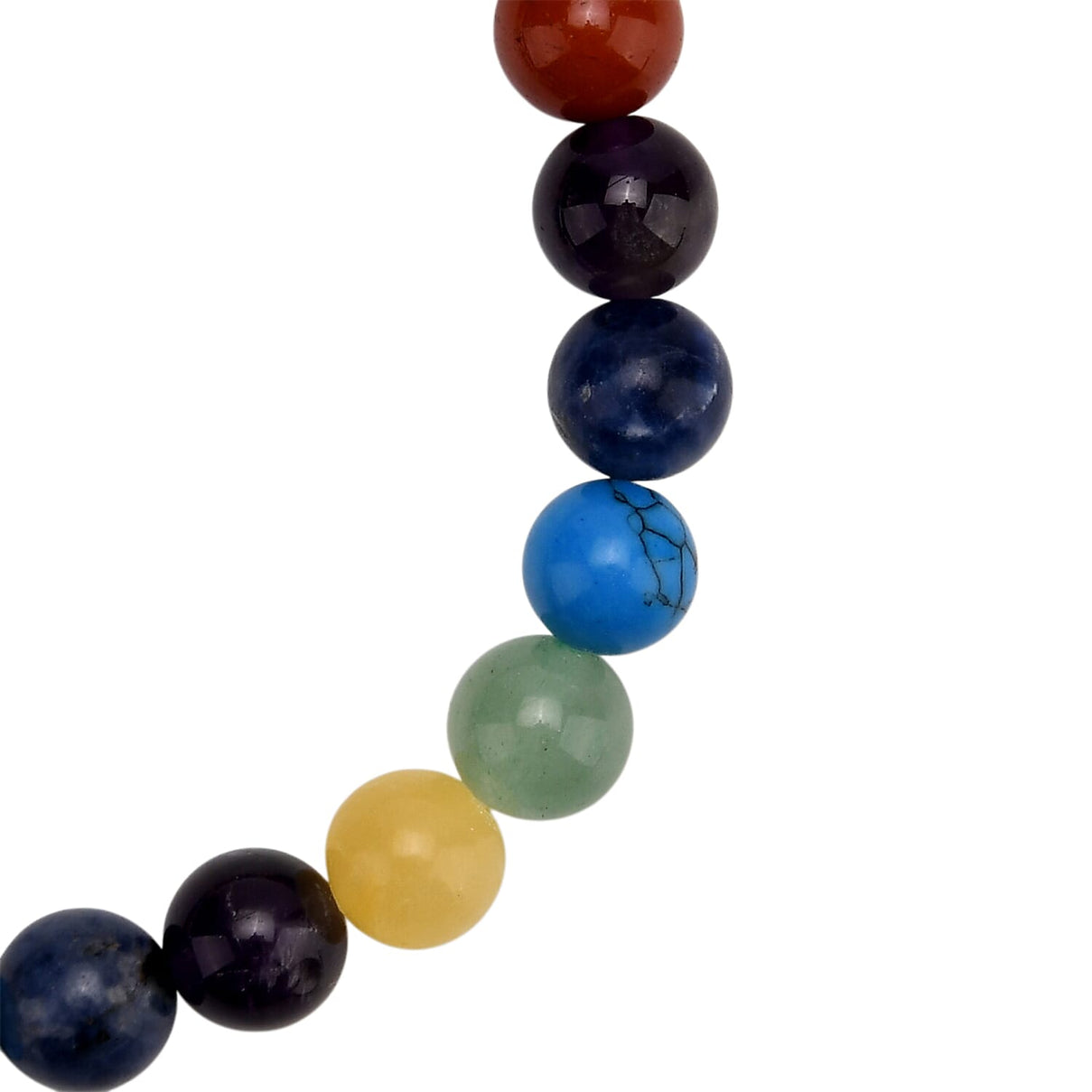 Multi-Gemstone 7 Chakra Healing Crystal Gift Set- Photo Case &amp; Stretchable Bracelet (7.8-8 inch) 4430911 3