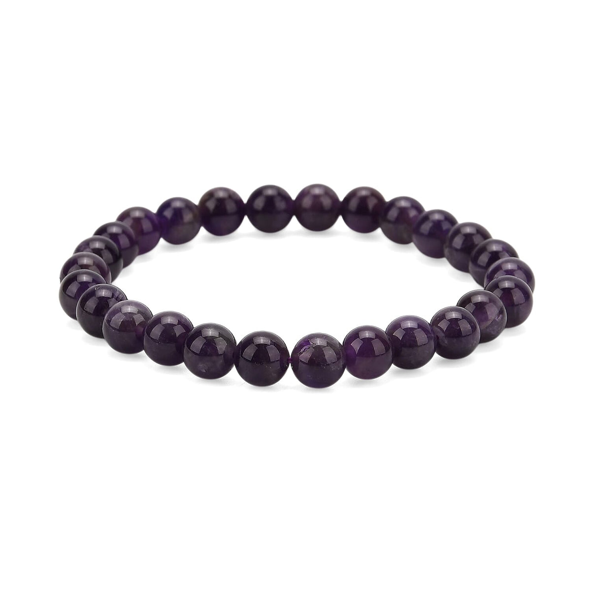 Multi-Gemstone 7 Chakra Healing Crystal Gift Set: Photo Case &amp; Amethyst Beads Stretchable Bracelet (7.5-8.0 inch) V32520101 2