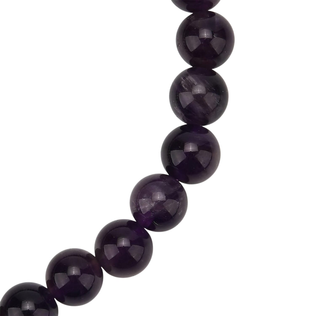 Multi-Gemstone 7 Chakra Healing Crystal Gift Set- Photo Case & Amethyst Beads Stretchable Bracelet (7.5-8.0 inch)