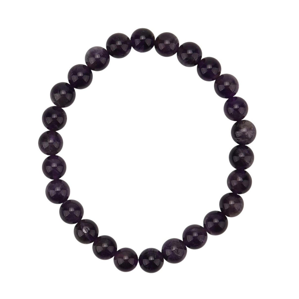 Multi-Gemstone 7 Chakra Healing Crystal Gift Set: Photo Case &amp; Amethyst Beads Stretchable Bracelet (7.5-8.0 inch) V32520101 4