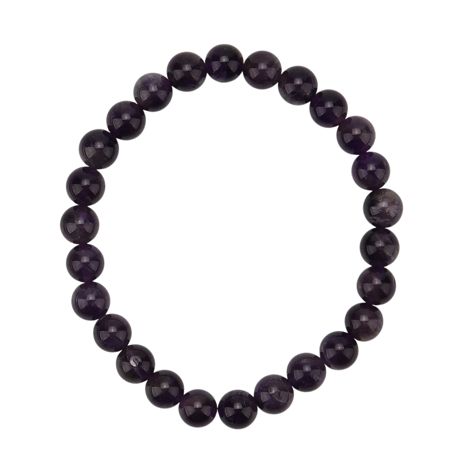 Multi-Gemstone 7 Chakra Healing Crystal Gift Set: Photo Case &amp; Amethyst Beads Stretchable Bracelet (7.5-8.0 inch) V32520101 4