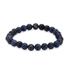 Multi-Gemstone 7 Chakra Healing Crystal Gift Set- Photo Case & Sodalite Beads Stretchable Bracelet (7.5-8 inch)