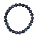 Multi-Gemstone 7 Chakra Healing Crystal Gift Set- Photo Case & Sodalite Beads Stretchable Bracelet (7.5-8 inch)