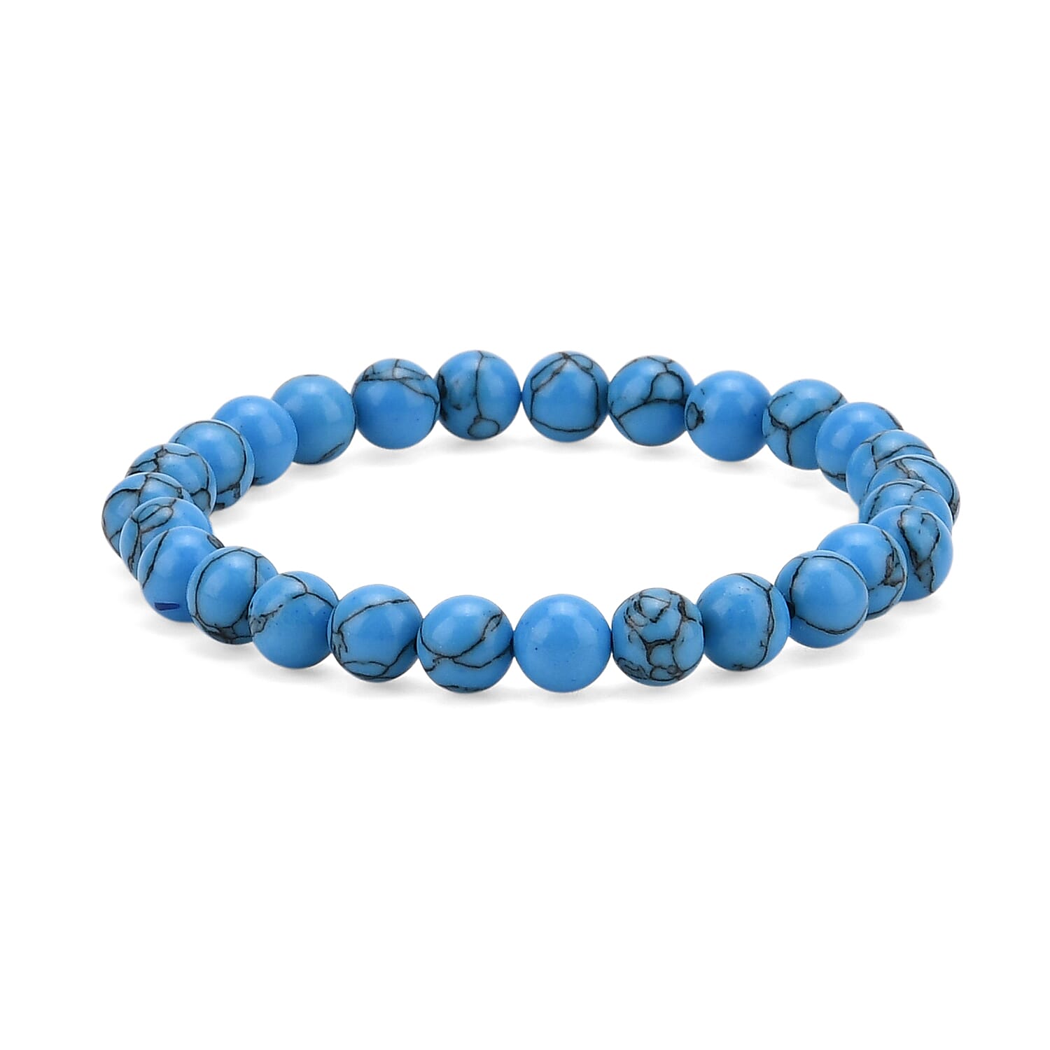 Multi-Gemstone 7 Chakra Healing Crystal Gift Set- Photo Case &amp; Blue Howlite Beads Stretchable Bracelet (7.8-8 inch) 4430914 2