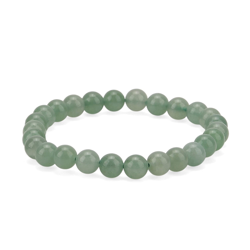 Multi-Gemstone 7 Chakra Healing Crystal Gift Set- Photo Case & Green Aventurine Beads Stretchable Bracelet (7.5-8 inch)