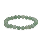 Multi-Gemstone 7 Chakra Healing Crystal Gift Set- Photo Case & Green Aventurine Beads Stretchable Bracelet (7.5-8 inch)