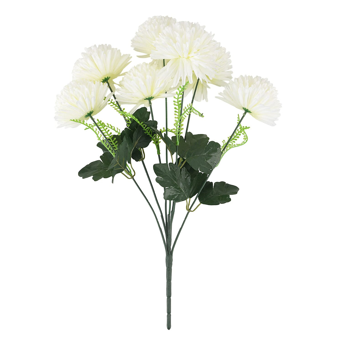 7-Heads Artificial Flower Bouquet (43cm) - White 8377561 0