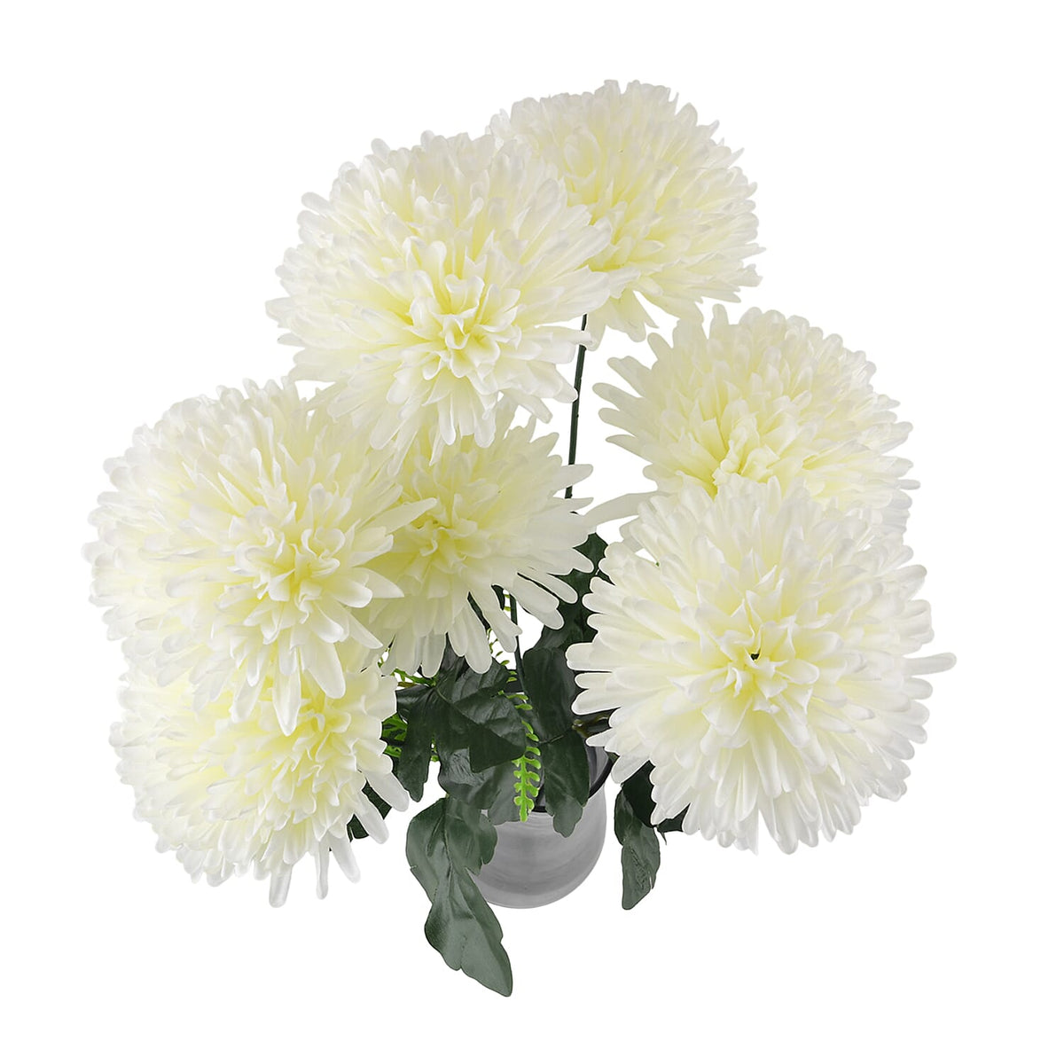 7-Heads Artificial Flower Bouquet (43cm) - White 8377561 4