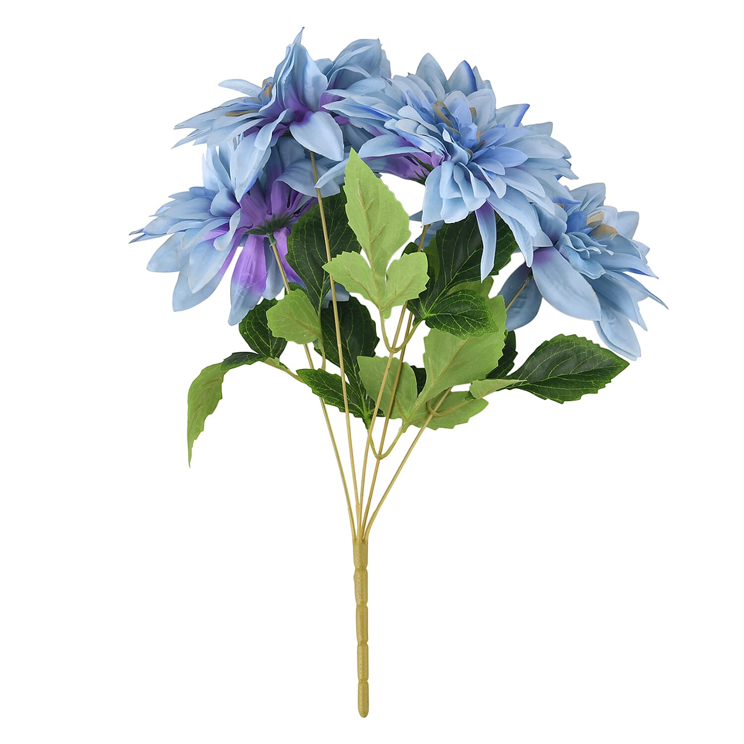 7- Head Artificial Dahlia Flower (43cm) - Blue V32367715 3