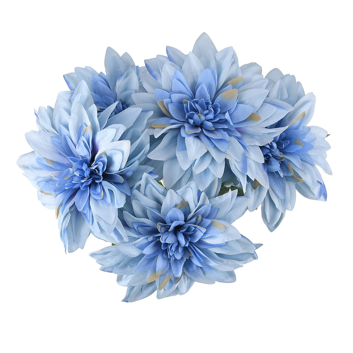 7- Head Artificial Dahlia Flower (43cm) - Blue V32367715 4