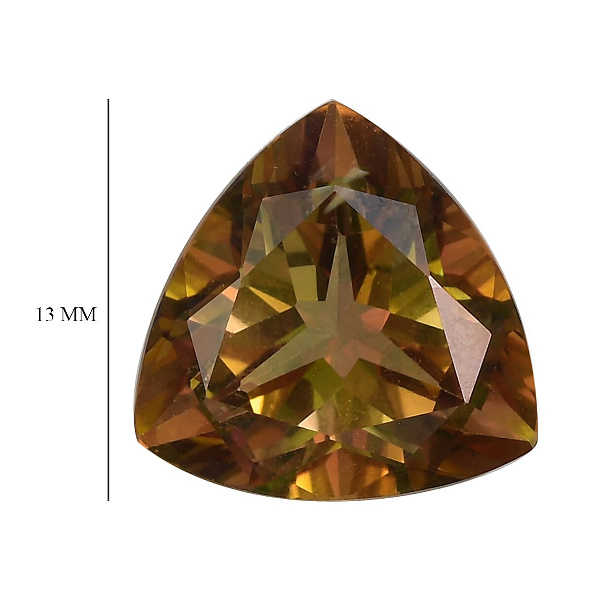7.5 Ct. Loose Stellar Mystic Topaz A Grade TRILLION 13 mm 6268182 4