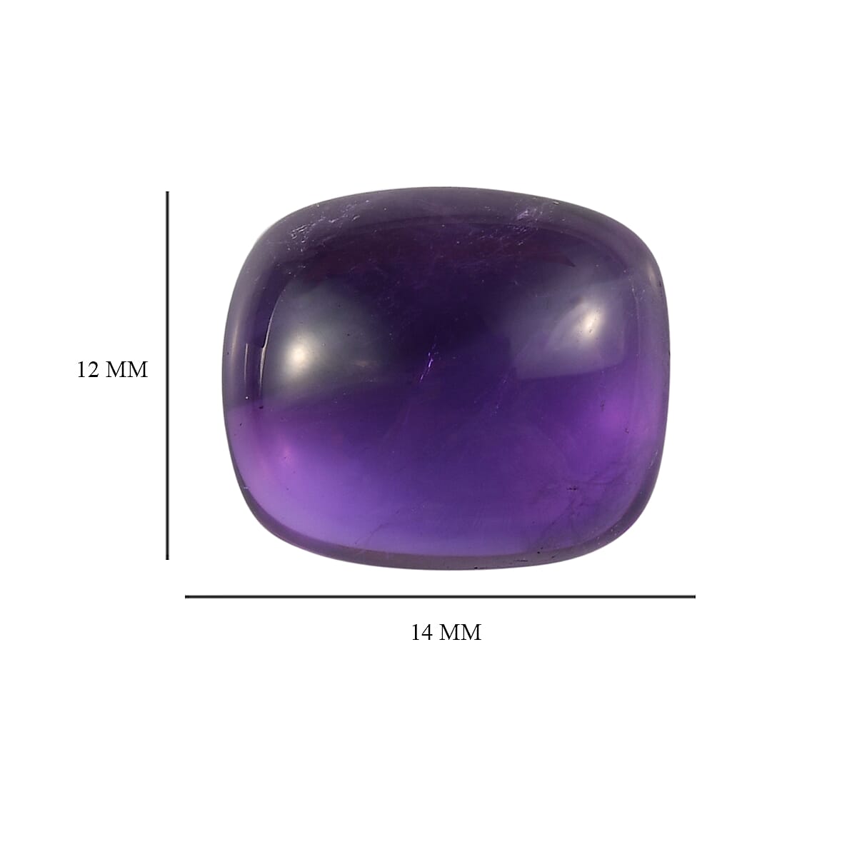 7.80 Ct. Loose African Amethyst A Grade CUSHION 14x12 mm 6099927 4
