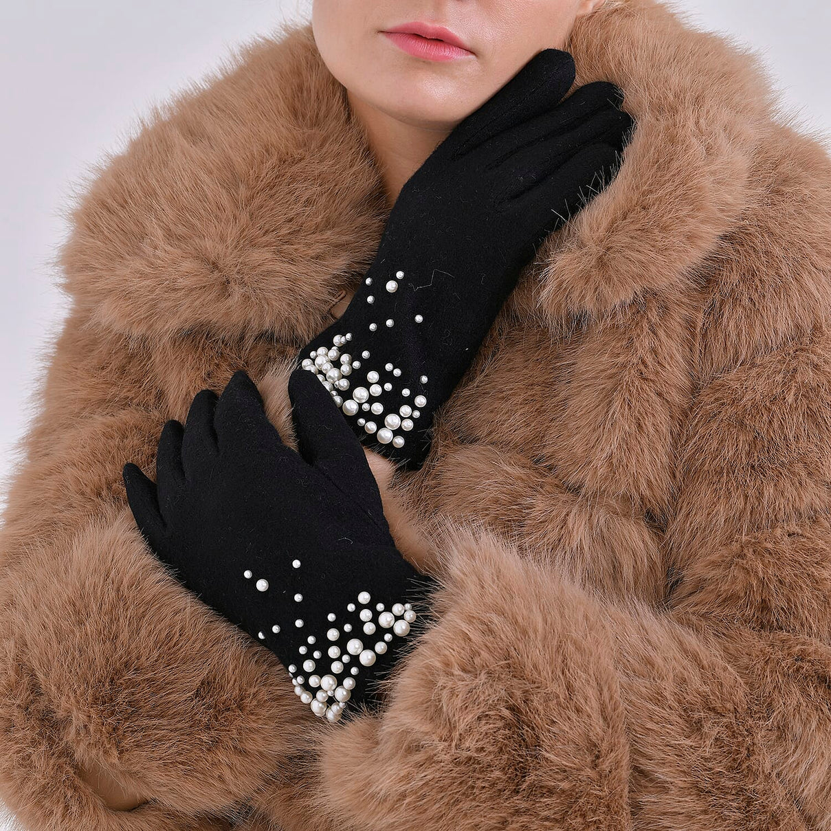 70% Cashmere Wool, Touchscreen-Friendly Winter Gloves â€“ One Size 7852109 3