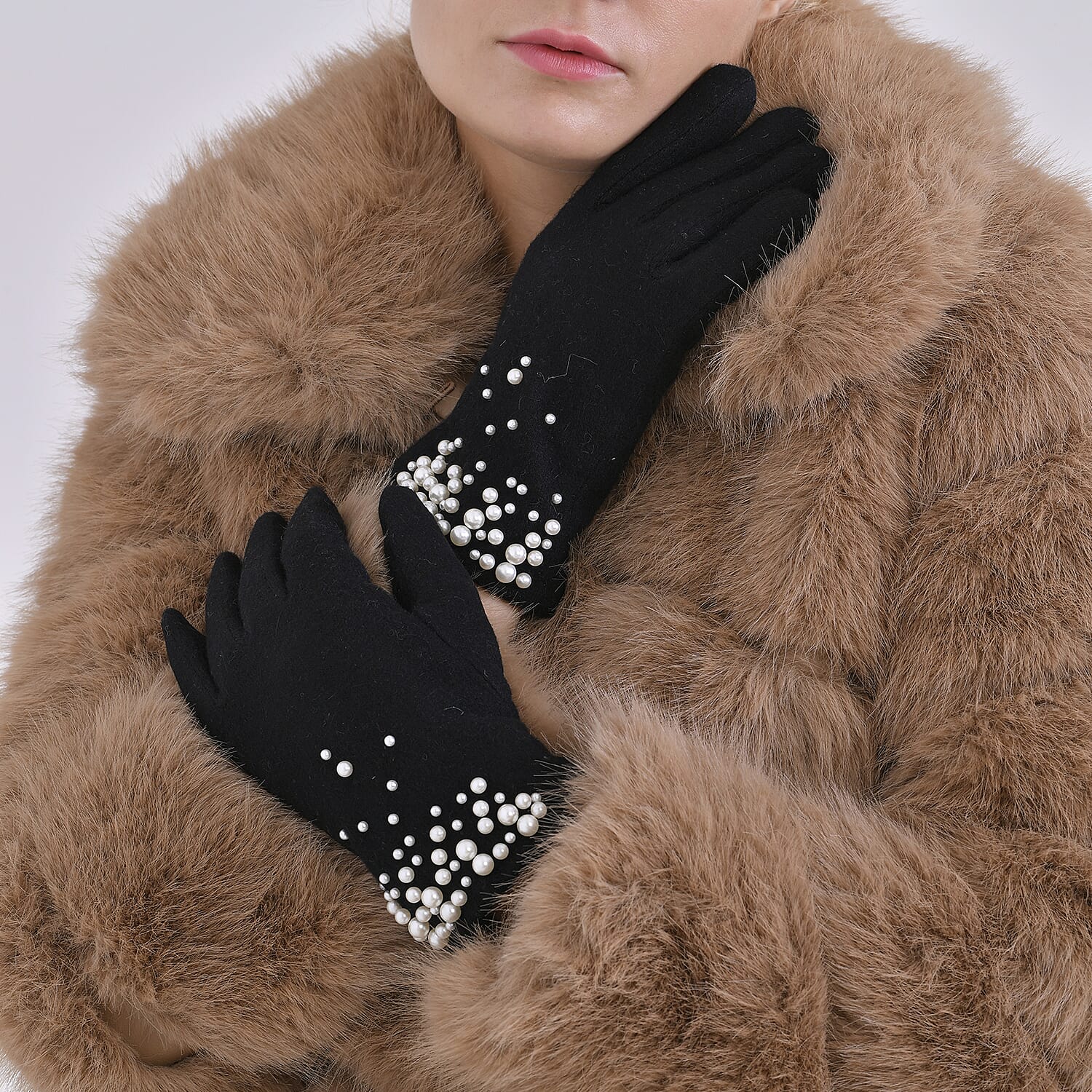 70% Cashmere Wool, Touchscreen-Friendly Winter Gloves â€“ One Size 7852109 3