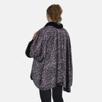 Tamsy Leopard Pattern Faux Fur Double Knit Kimono (Size 142x73 Cm) - Dark Brown_7011190_1